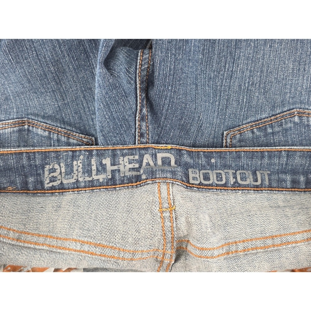 Bullhead Jeans Bootcut Low Rise Medium Wash Stretch Y2K Juniors 13 - Picture 8 of 9